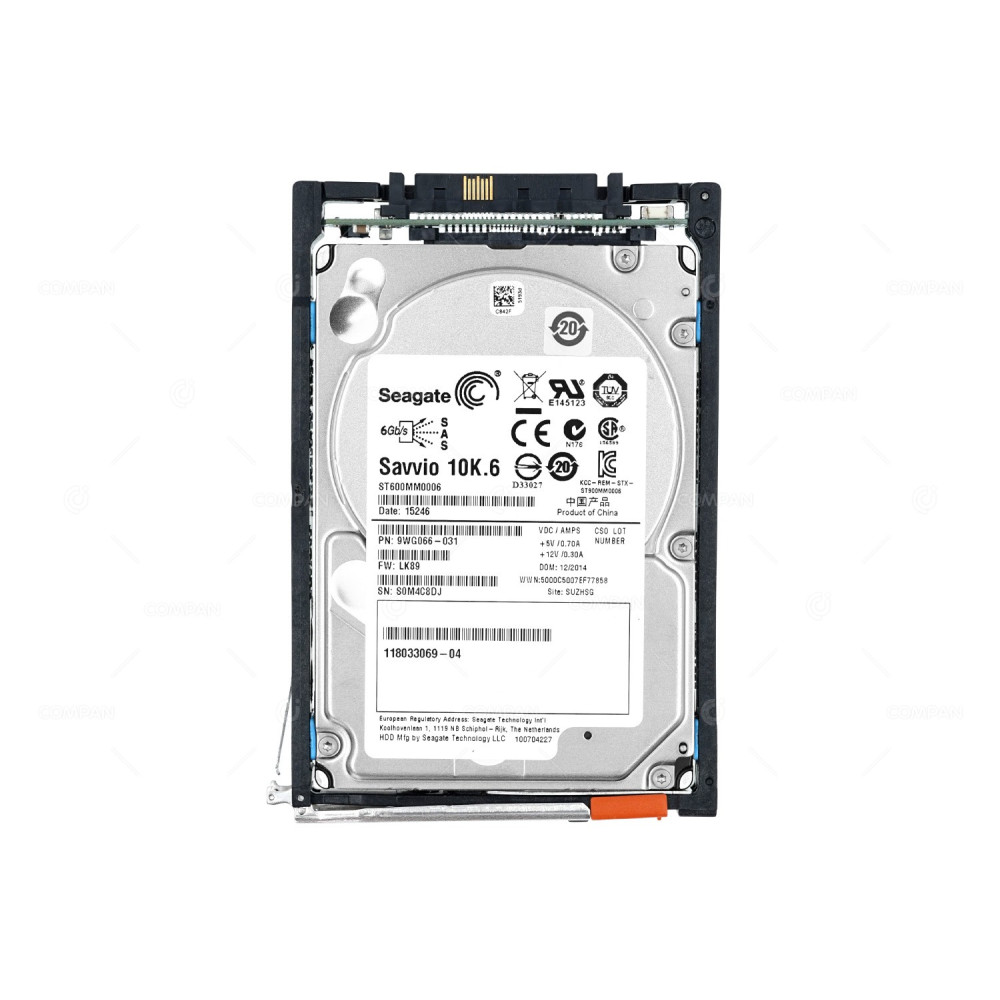 005050211 EMC HDD 600GB 10K SAS 6G 2.5" SFF HOT-SWAP FOR EMC VNX
